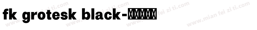 fk grotesk black字体转换